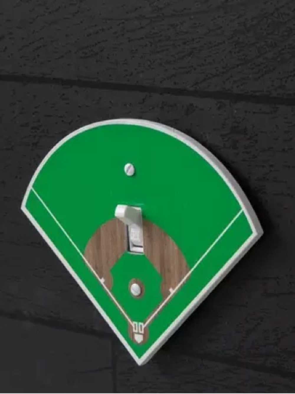 (3) Baseball Field Single Switch Plate